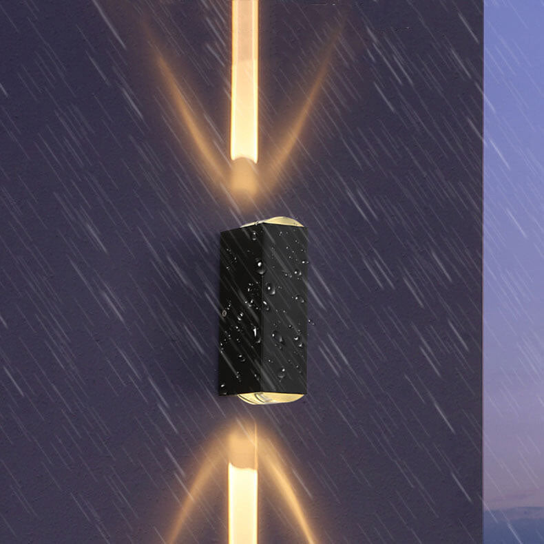 Sleek Modern Rectangular LED Outdoor Wall Sconce Light