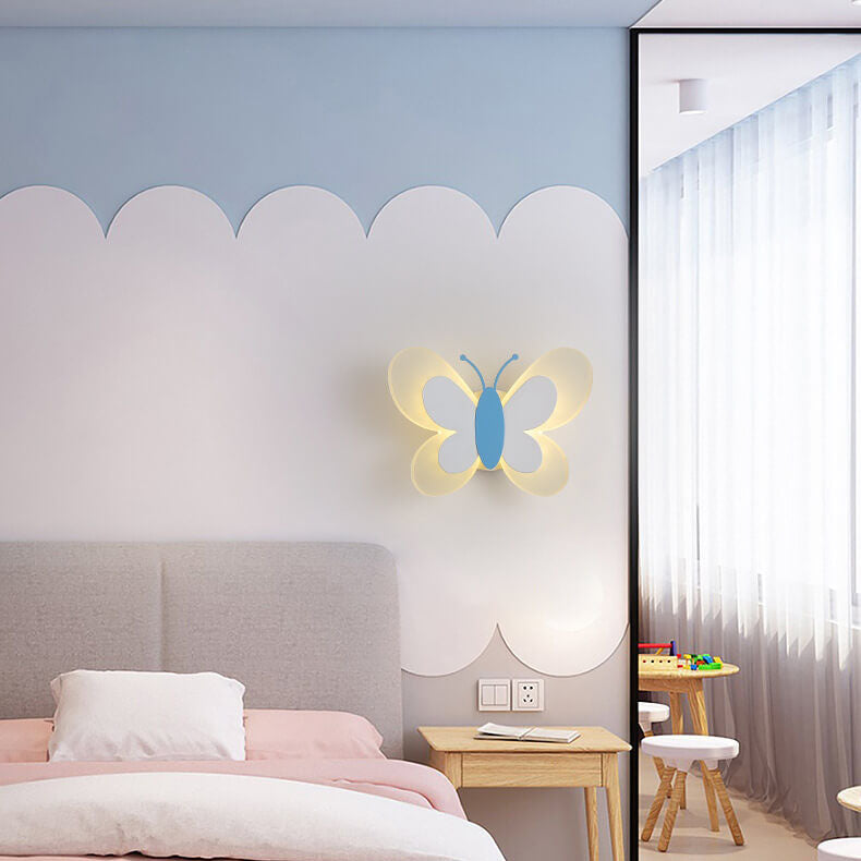 Whimsical Butterfly Acrylic LED Wall Sconce - 1-Light