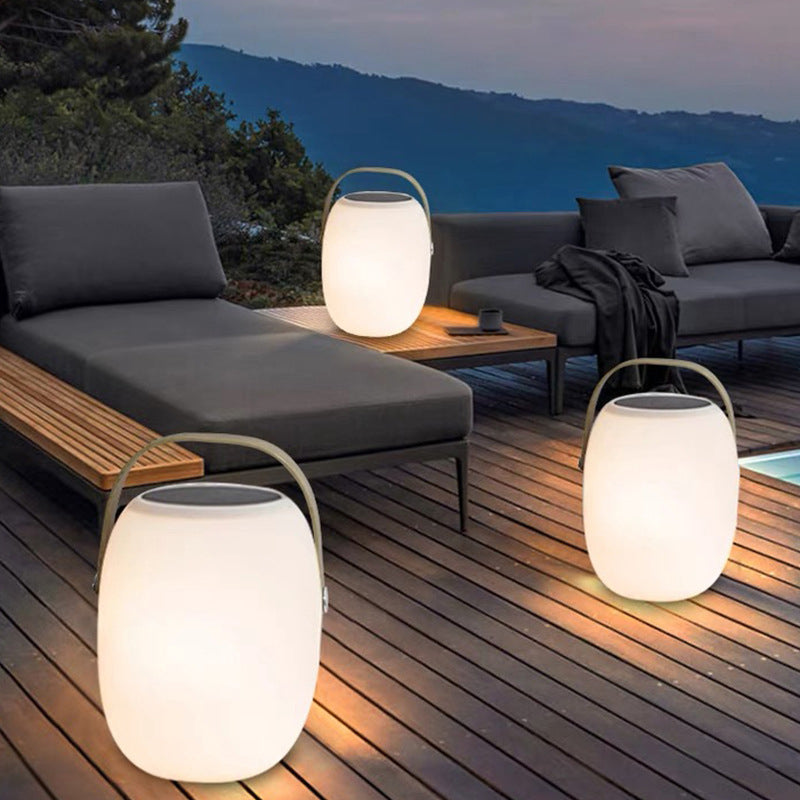Solar-Powered PE Basket LED Light – Portable Outdoor Waterproof Decorative Lighting