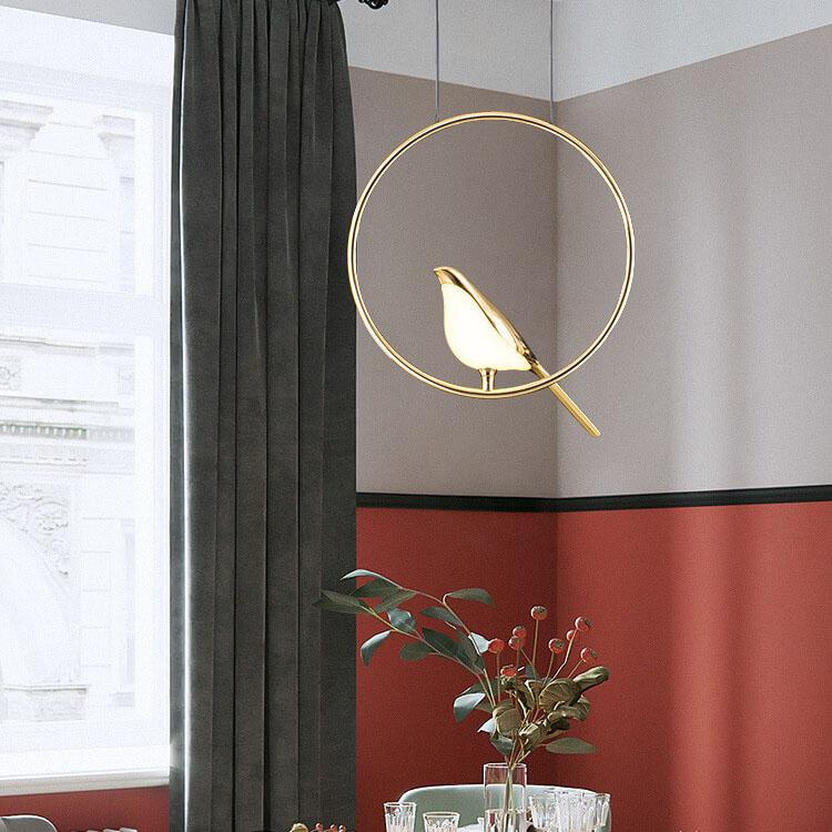 Nordic-Style Bird-Shaped Acrylic LED Chandelier - 1/3/6-Light Options