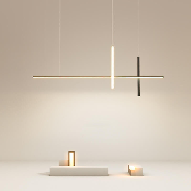 Ultra-Sleek Modern Minimalist Long-Line LED Chandelier