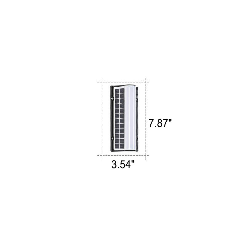 Modern Long Acrylic Solar LED Wall Light – Waterproof Outdoor Garden Lighting
