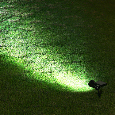 Sleek Modern Solar-Powered Waterproof Conical LED Spotlight — Outdoor Floor Plug Light