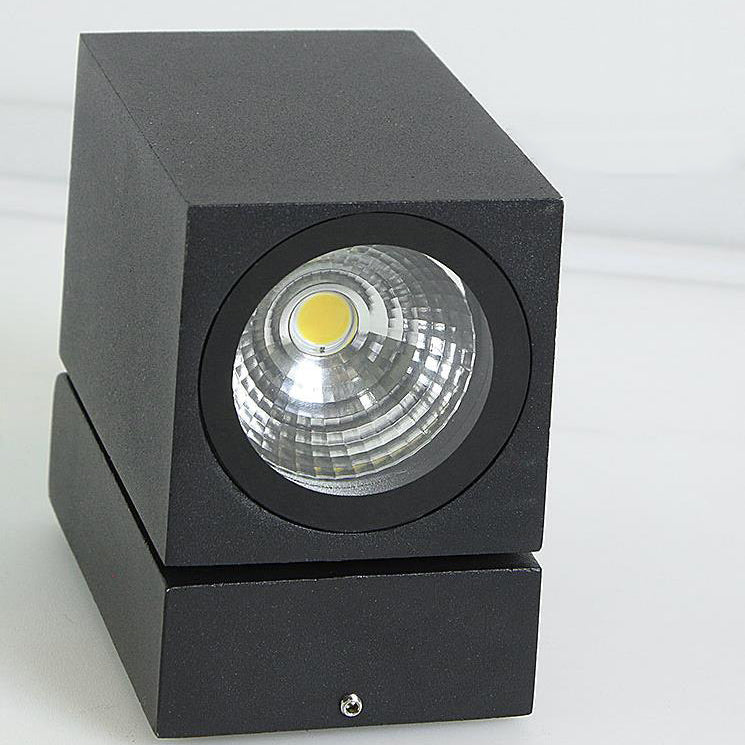 Modern Outdoor Waterproof Square LED Spotlight with Adjustable Angle – Garden Wall Sconce Lamp