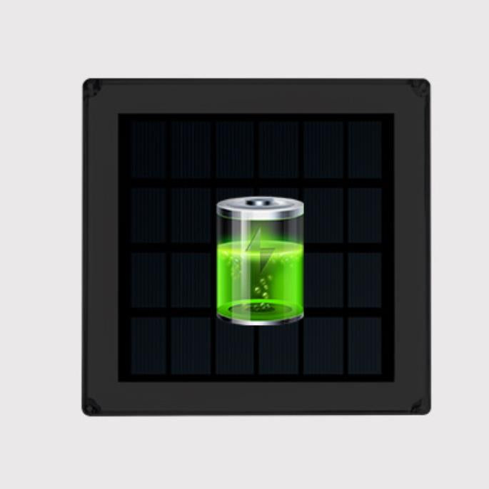 Modern Solar Flat-Square Fence Post Light - Waterproof Landscape Lighting