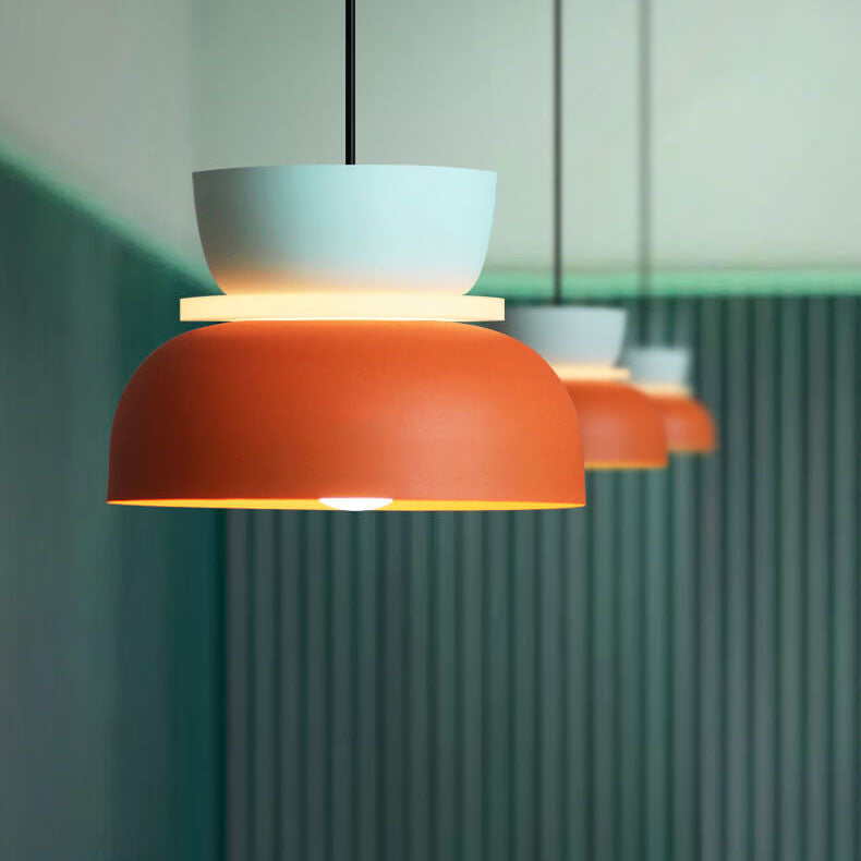 Nordic Colorful Macaron 1-Light LED Pendant Lamp