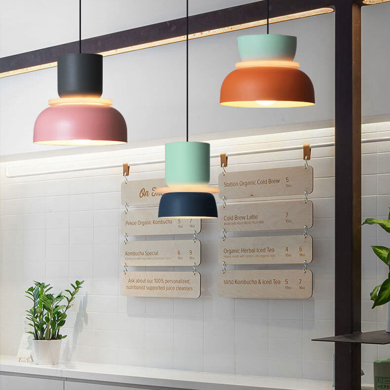 Nordic Colorful Macaron 1-Light LED Pendant Lamp