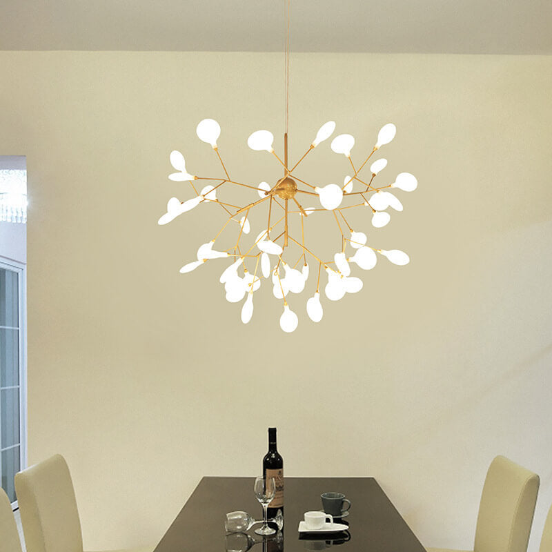 Modern Metal Branches LED Chandeliers - 27 or 36 Firefly Lights
