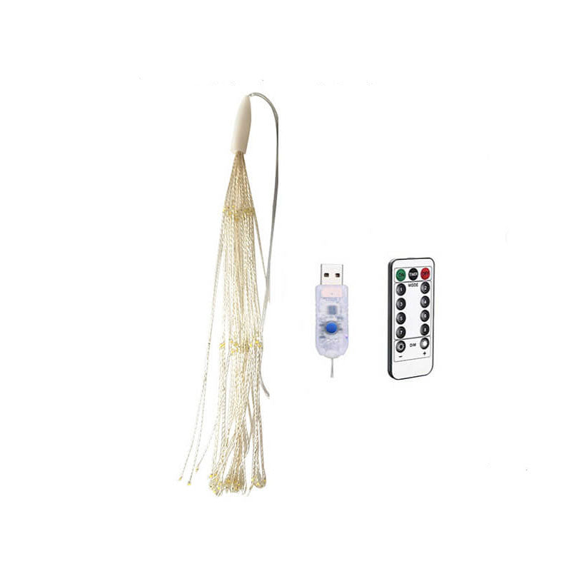 Fireworks Dandelion Copper Wire LED Light with 120/200 LEDs - Battery, USB & Solar Powered Decorative Light