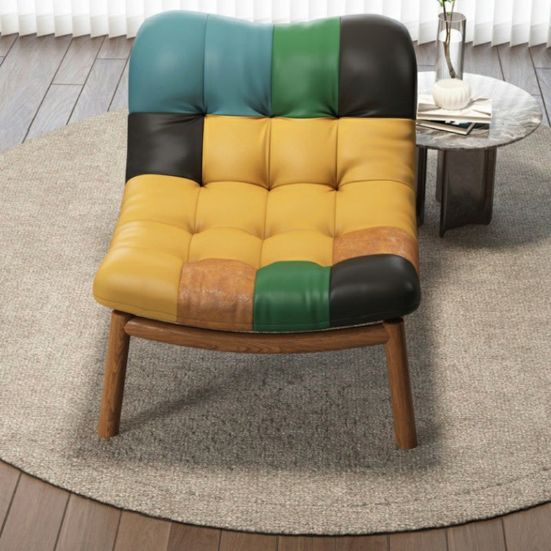 Chic Contemporary Scandinavian Rectangular Sofa - Upholstered in Faux Nappa Leather with a Carbon Steel Frame for Modern Living Rooms