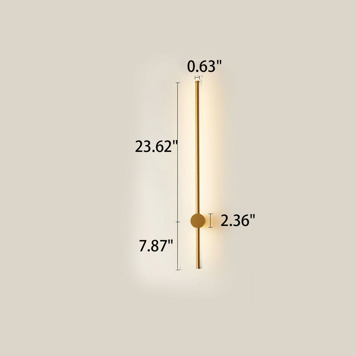 Ultra-Slim Aluminum LED Wall Sconce Lamp - Modern Minimalist Design