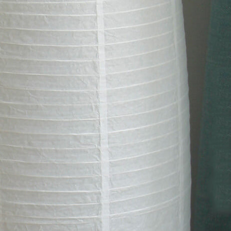Nordic Minimalist Rice Paper Column Floor Lamp, 2-Light Standing Lamp