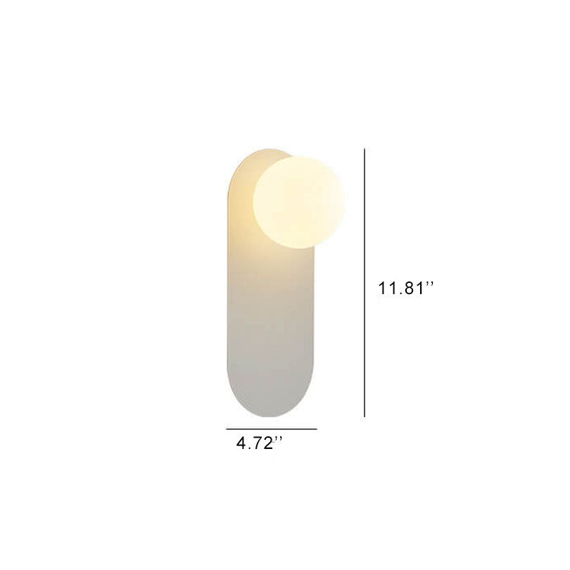 Nordic Minimalist Glass Ring Base Wall Sconce — 1-Light Modern Lamp