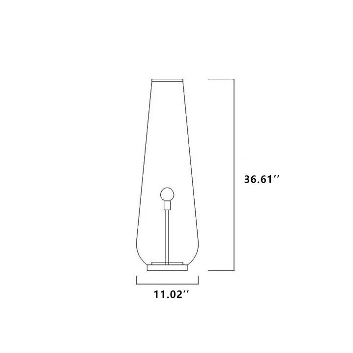 Modern Bamboo Weave Column LED Floor Lamp – 1-Light Standing Lamp