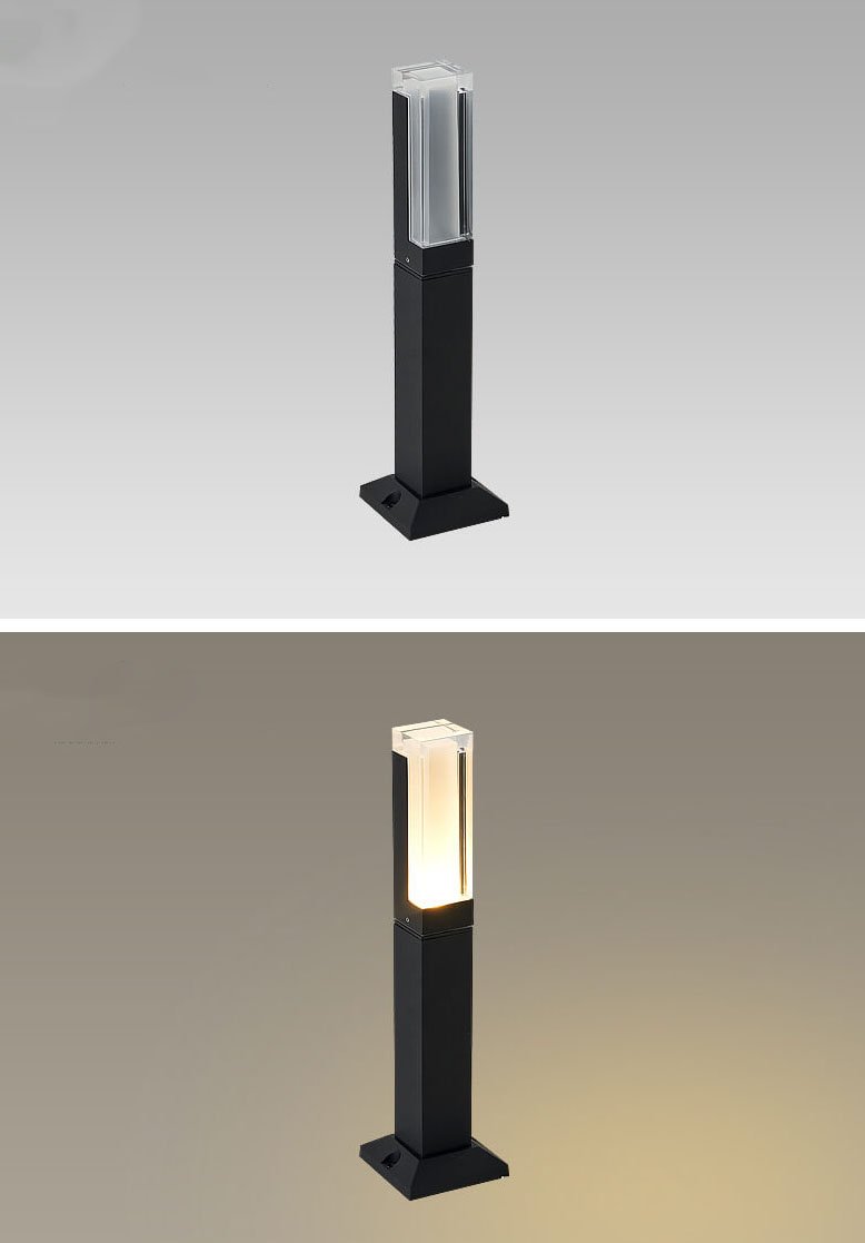 Acrylic LED Lawn Light Column - Outdoor Waterproof Garden Light