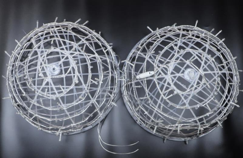Twisted Ball LED Outdoor Hanging Light – Waterproof, Decorative Garden Light