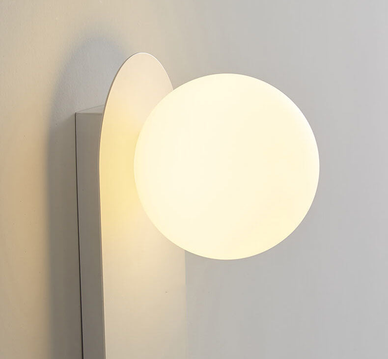 Nordic Minimalist Glass Ring Base Wall Sconce — 1-Light Modern Lamp