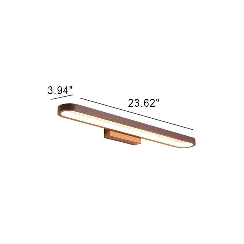 European-Style Minimalist Circular Aluminum LED Vanity Light – Front Mirror Wall Sconce Lamp