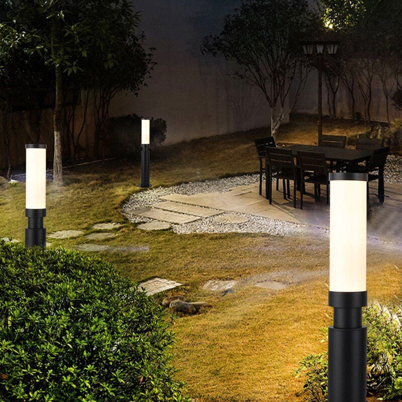 Lipstick-Inspired Modern Acrylic LED Outdoor Floor Lamp – Waterproof, Creative Lawn Lighting