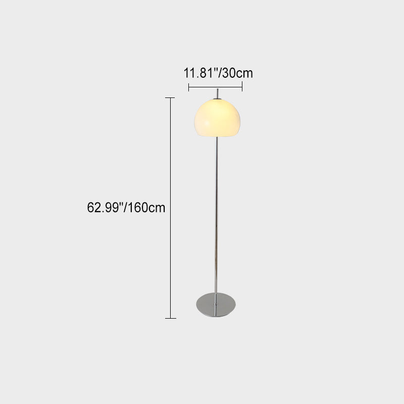 Contemporary Retro Mushroom Glass 2-Light Floor Lamp – Standing Lamp for Living Room
