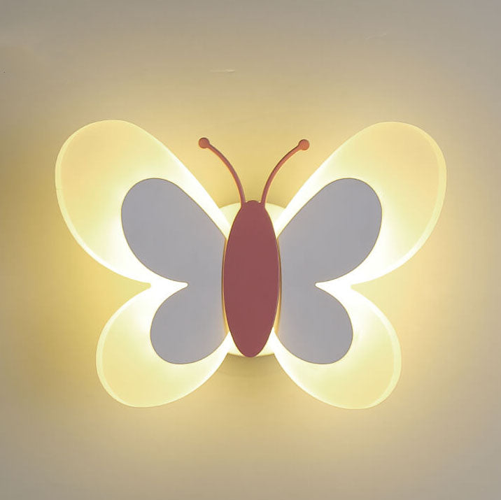 Whimsical Butterfly Acrylic LED Wall Sconce - 1-Light