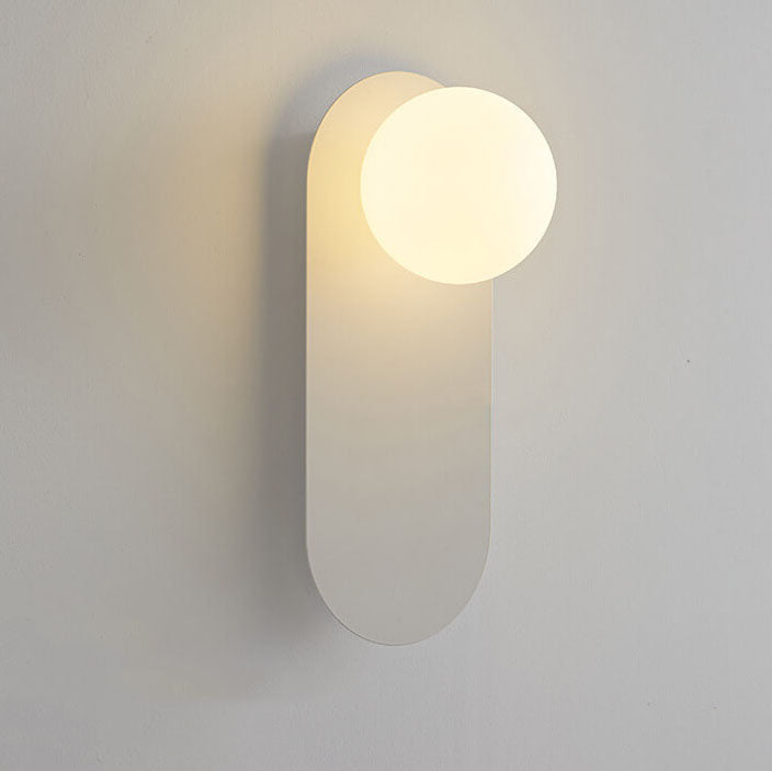 Nordic Minimalist Glass Ring Base Wall Sconce — 1-Light Modern Lamp