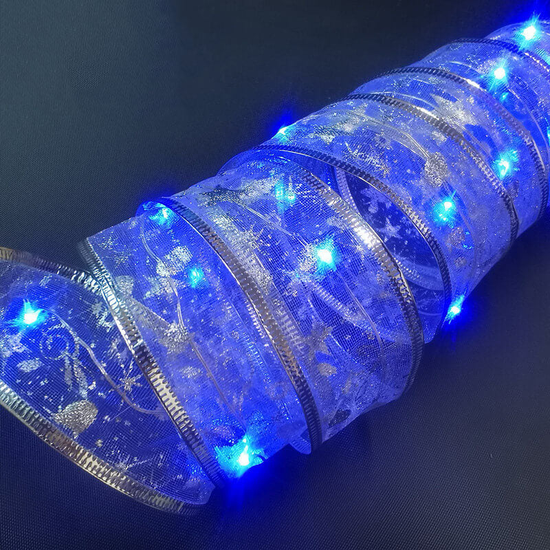 LED String Lights for Christmas Tree Decoration - Ribbon Gift