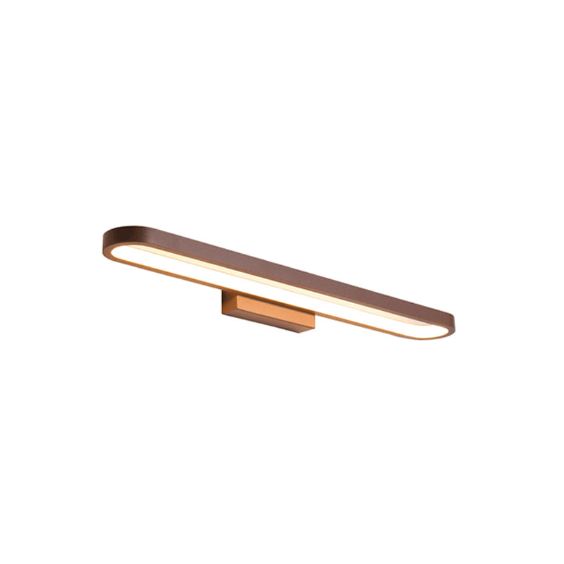 European-Style Minimalist Circular Aluminum LED Vanity Light – Front Mirror Wall Sconce Lamp
