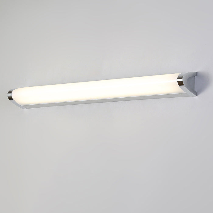European Minimalist V-Shaped Aluminum Vanity Light with LED — Mirror-Front Wall Sconce