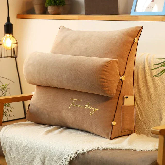Ergonomic Angled Wedge Pillow for Back Support and Posture Alignment