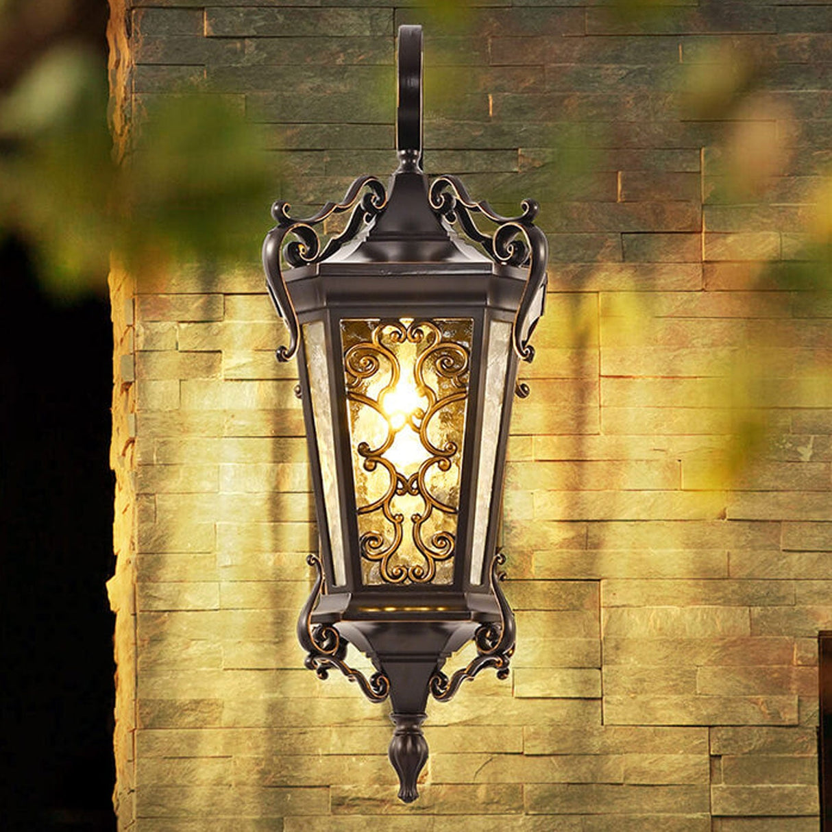 European Palace Outdoor Waterproof 1-Light Wall Sconce Lamp – Elegant Exterior Lighting