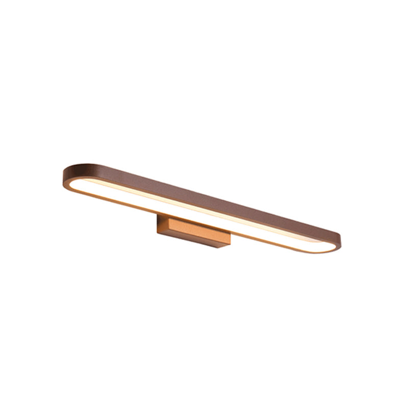 European-Style Minimalist Circular Aluminum LED Vanity Light – Front Mirror Wall Sconce Lamp