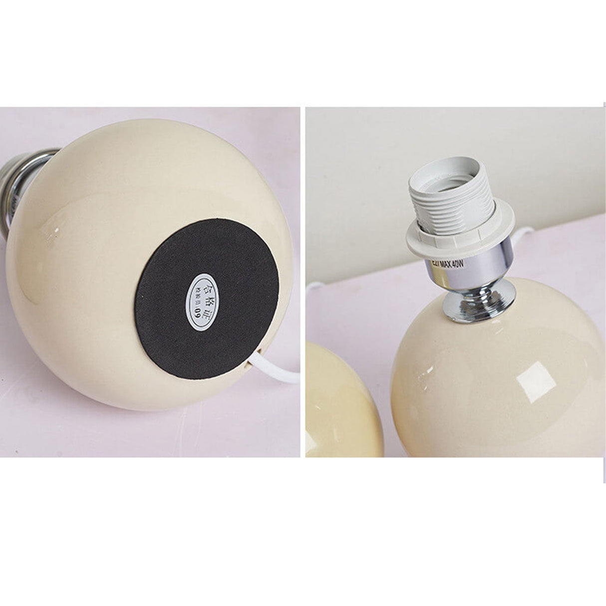 Sleek Nordic Minimalist Ceramic Pleated 1-Light Table Lamp