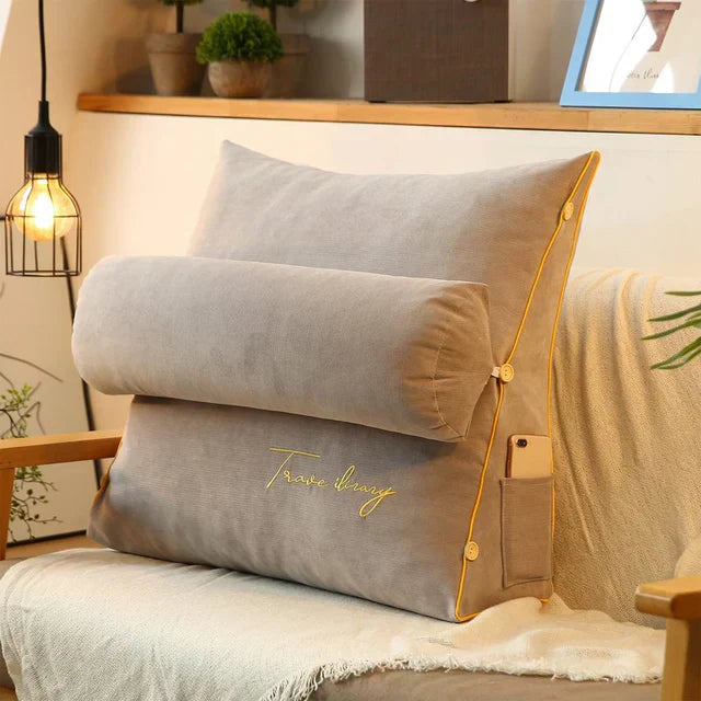 Ergonomic Angled Wedge Pillow for Back Support and Posture Alignment