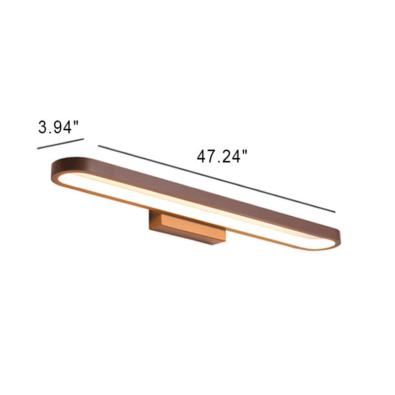 European-Style Minimalist Circular Aluminum LED Vanity Light – Front Mirror Wall Sconce Lamp