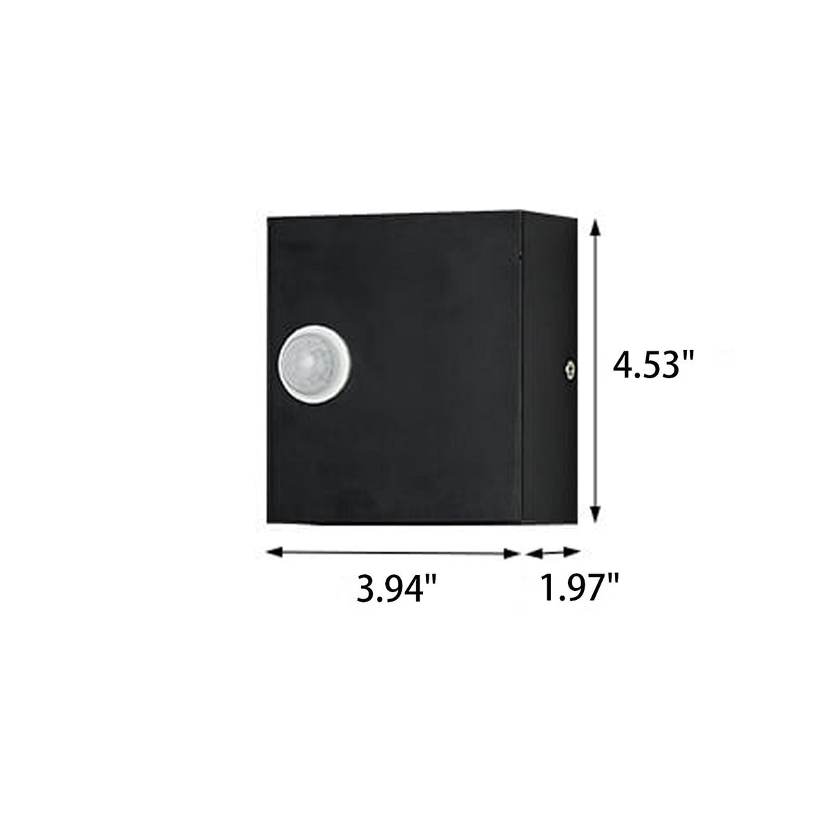 Contemporary Square LED Wall Sconce with Body Sensor – Modern Minimalist Lighting