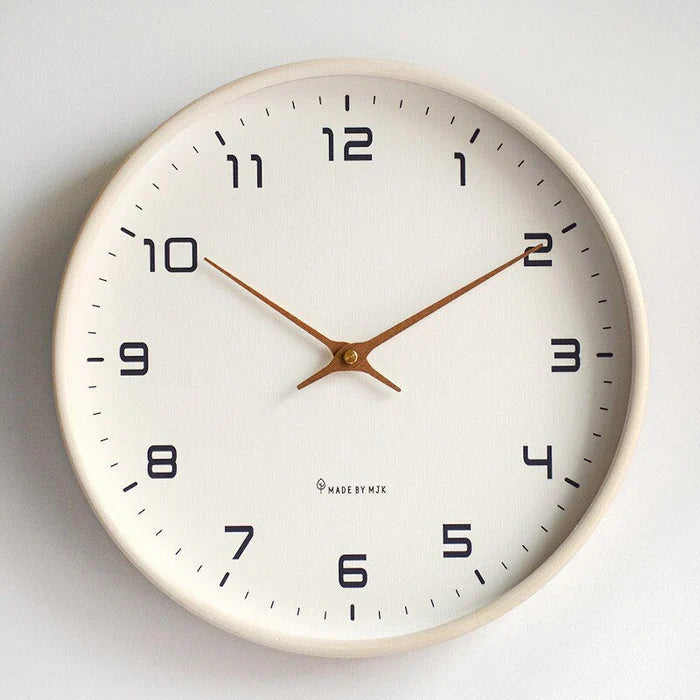 Nordic Wood Wall Clock - Minimalist Timber Timepiece