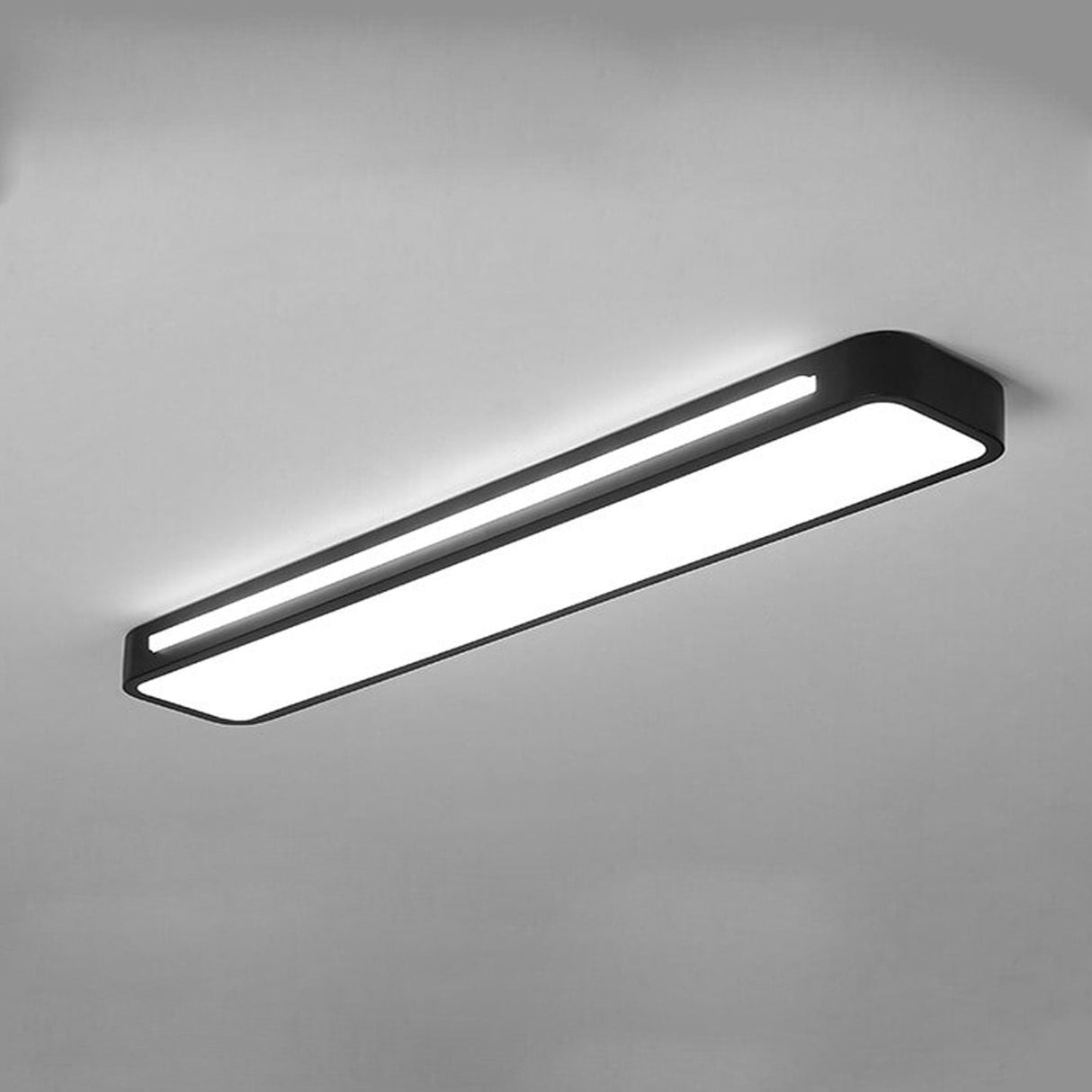 Nordic Minimalist Long LED Flush-Mount Ceiling Light — Sleek, Modern Ceiling Fixture
