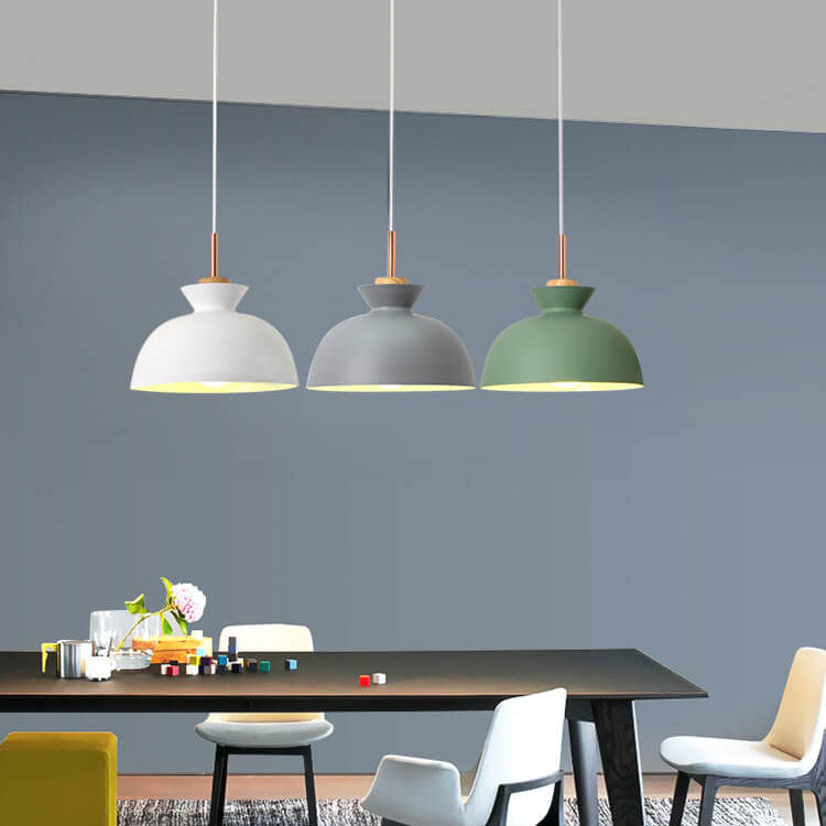 Nordic Macaron Metal 1-Light Pendant Fixture