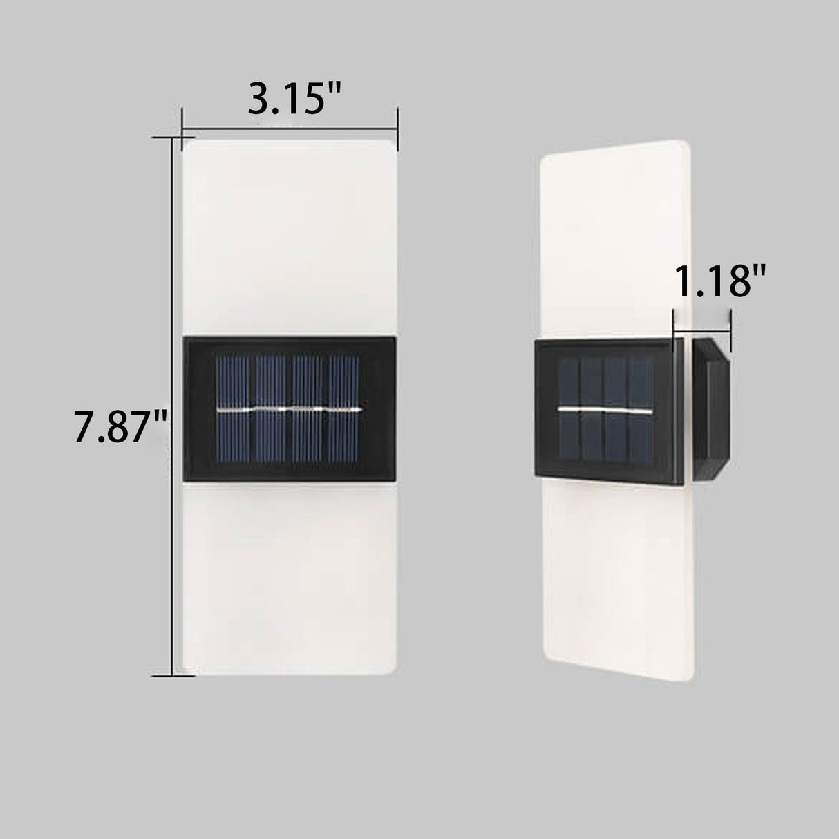 Courtyard Waterproof Acrylic LED Solar Wall Sconce Lamp - Modern Outdoor Lighting