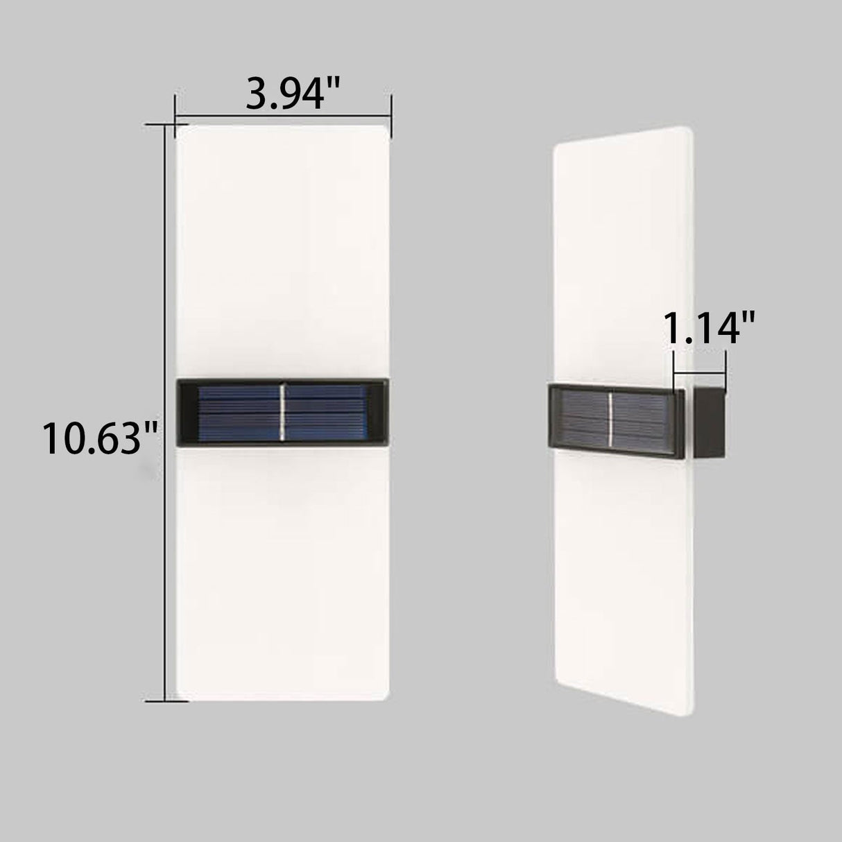 Courtyard Waterproof Acrylic LED Solar Wall Sconce Lamp - Modern Outdoor Lighting