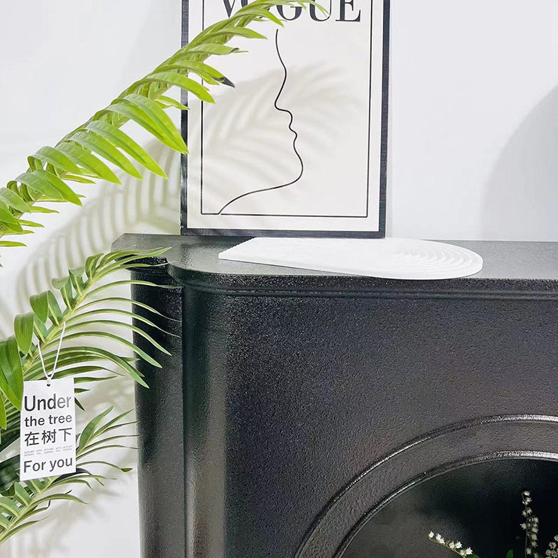 Contemporary Nordic-Arched MDF Console Table with 1-Tier Storage for Living Room