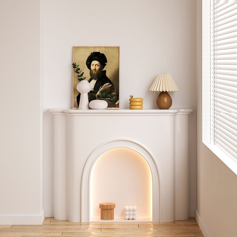 Contemporary Nordic-Arched MDF Console Table with 1-Tier Storage for Living Room