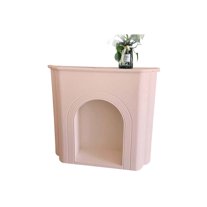 Contemporary Nordic-Arched MDF Console Table with 1-Tier Storage for Living Room