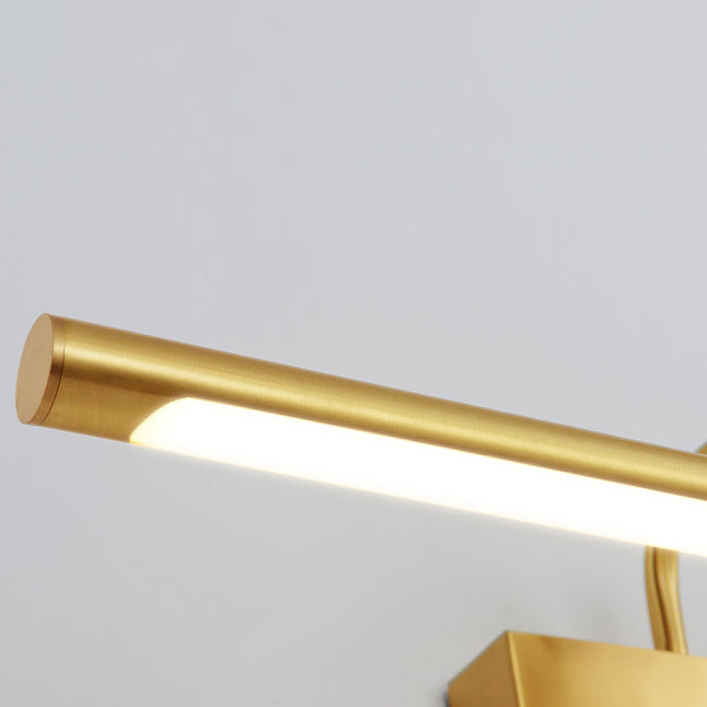 Contemporary Copper Deer LED Vanity Light with Acrylic Finish — Mirror-Front Wall Sconce for Bathroom