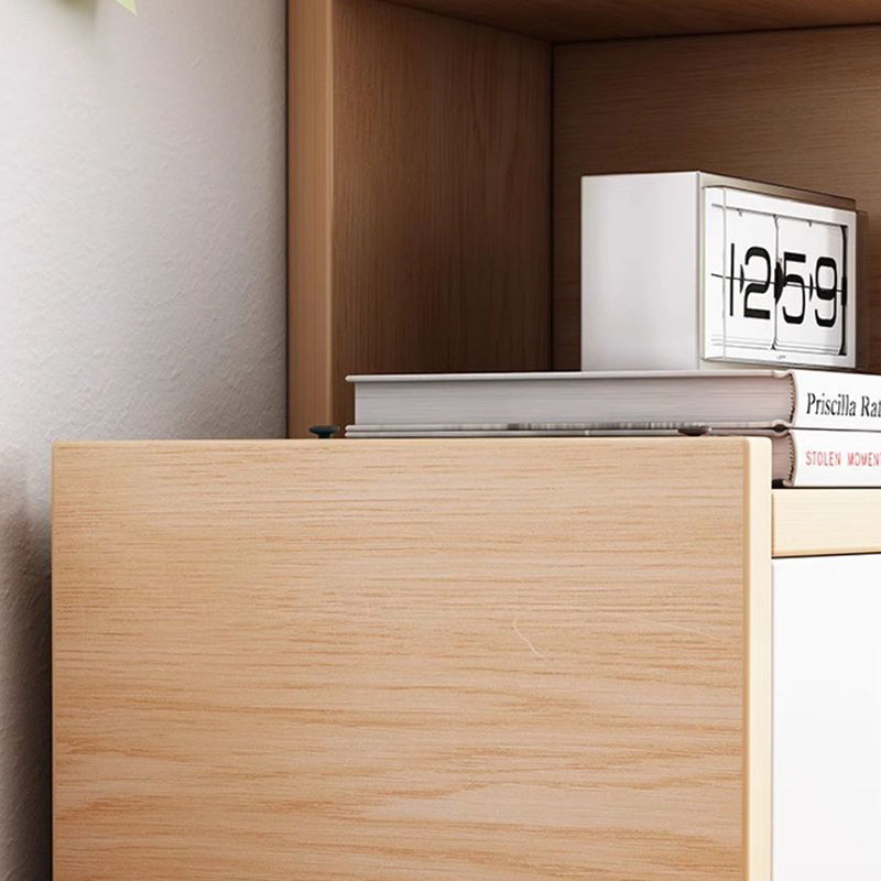 Sleek Modern Minimalist 3-Tier Rectangular MDF Bookshelf for Home Office