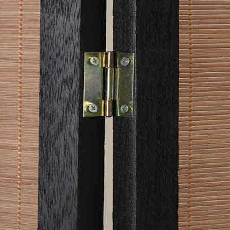 Traditional Chinese-Style Rectangular Bamboo Room Divider in Solid Wood - Bamboo Pattern Screen for Living Room