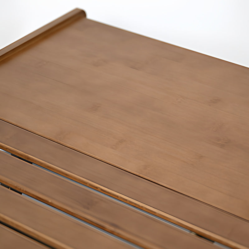 Modern Minimalist Bamboo Rectangular Coffee Table – Foldable for Outdoor Patio & Camping