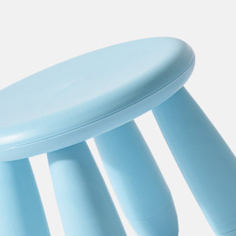 Modern Minimalist Cylindrical Kids' PP Low Stool - Backless, Armless for Living Room