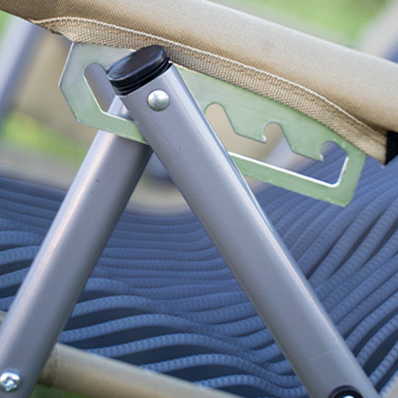 Modern Minimalist Rectangular Foldable Camping Chair with Steel Frame and Oxford Fabric, Backrest & Armrests – Ideal for Garden